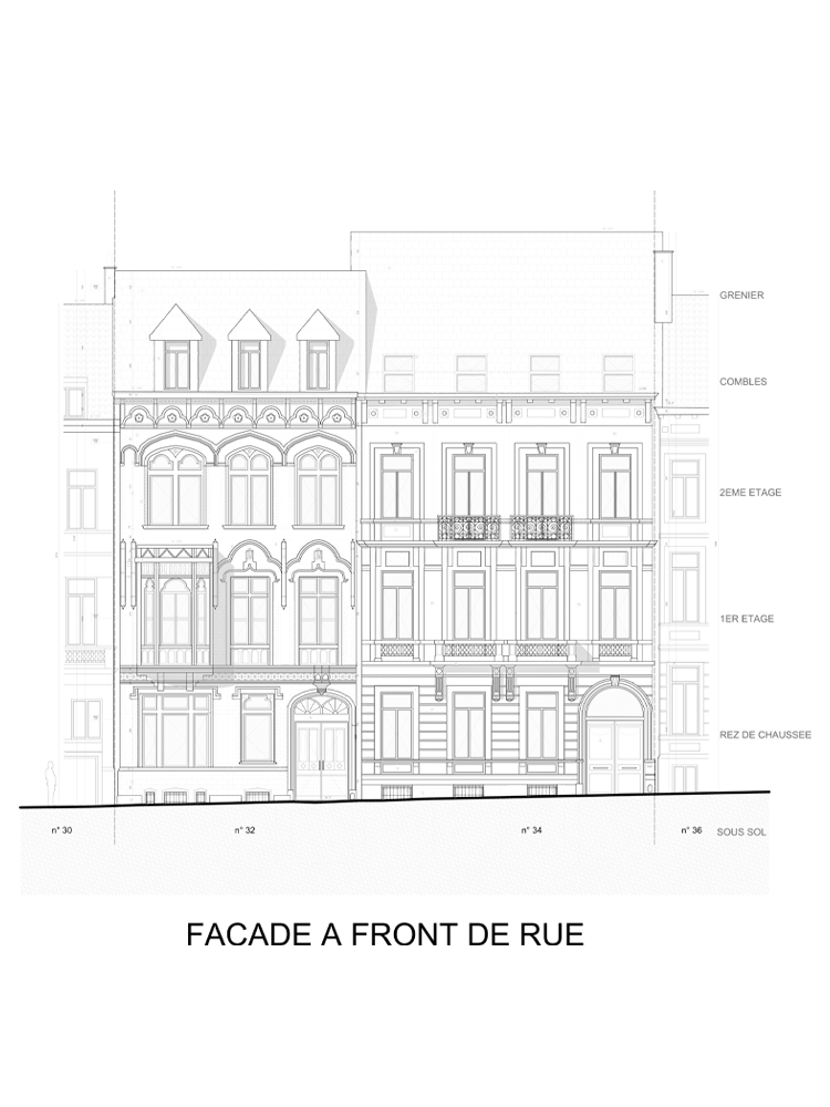 permis d'urbanisme Bruxelles RUE DE L'ASSOCIATION 32 & 34, 1000 Bruxelles