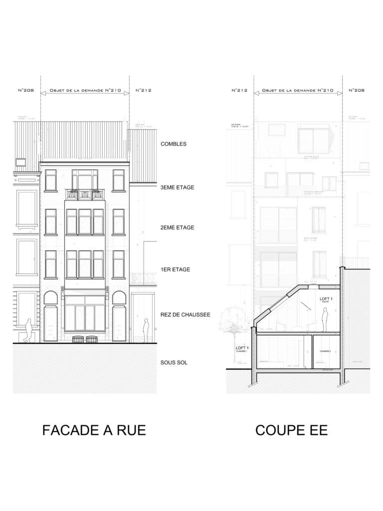 Régularisation urbanistique RUE DE MERODE 210, 1060 Saint-Gilles