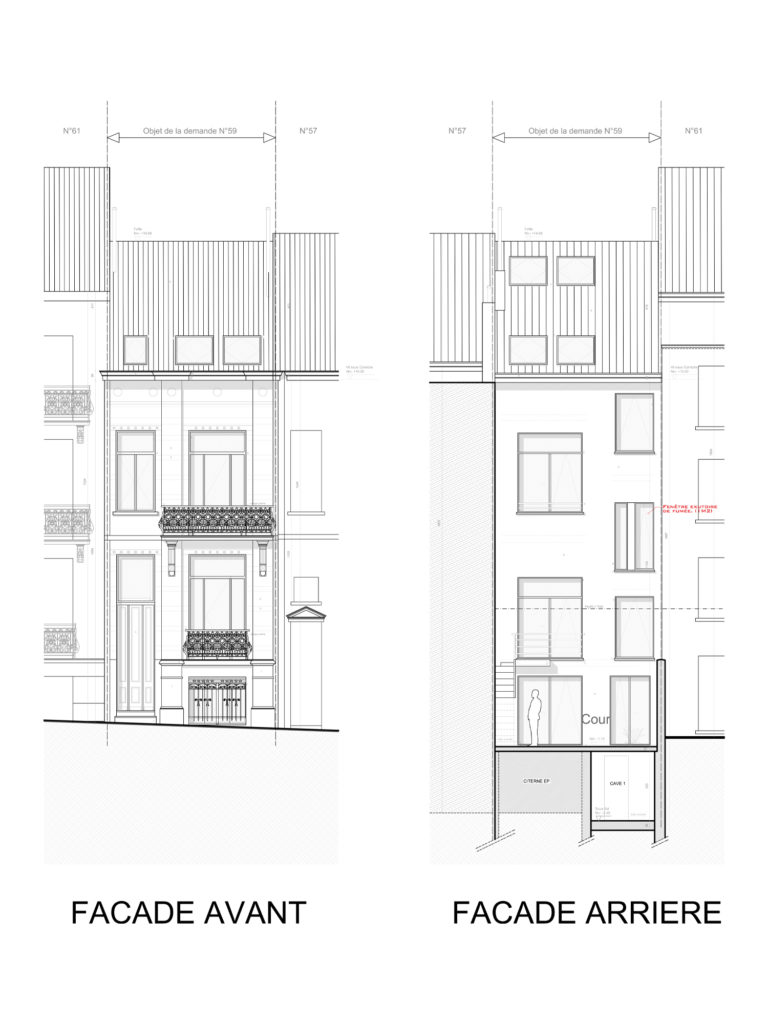 permis d'urbanisme Bruxelles RUE DU DANEMARK 59, 1060 Saint-Gilles