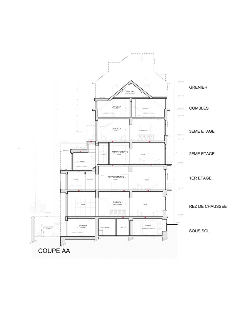 Architecte Bruxelles RUE GUSTAVE DEFNET 21, 1060 Saint-Gilles