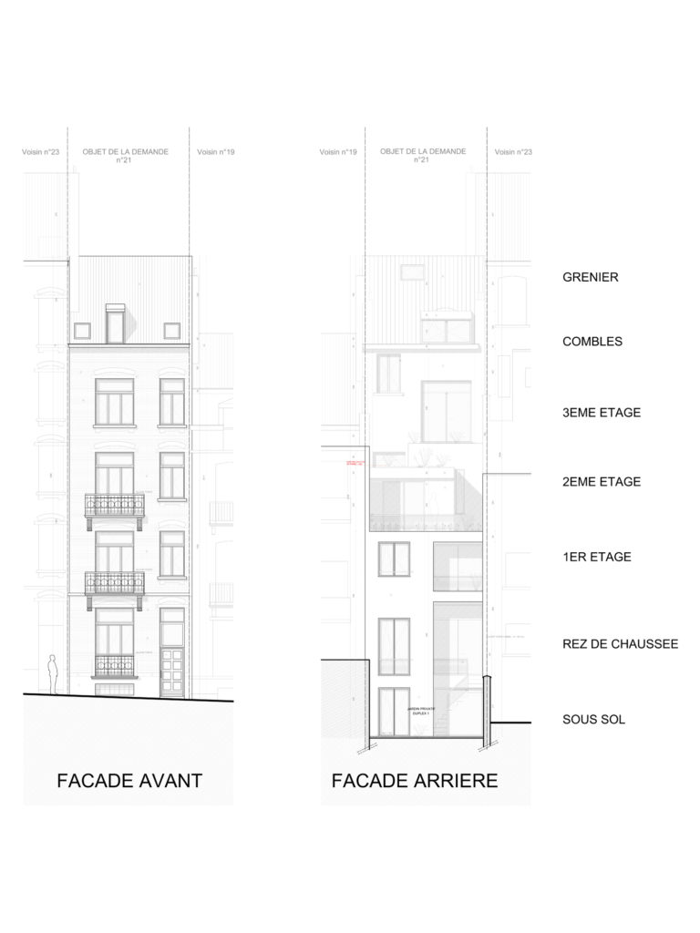 permis d'urbanisme Bruxelles RUE GUSTAVE DEFNET 21, 1060 Saint-Gilles