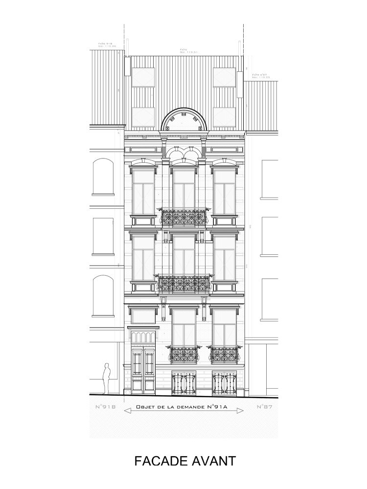 Architecte Bruxelles CHAUSSEE DE FOREST 91A, 1060 Saint-Gilles