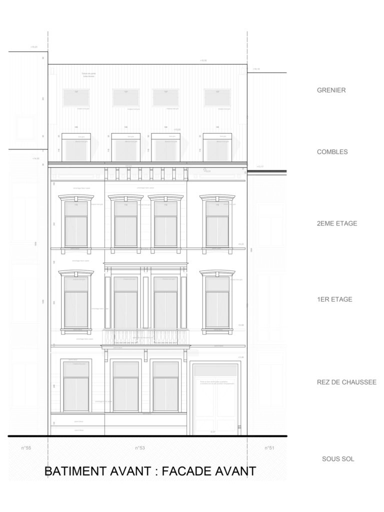 permis d'urbanisme Bruxelles Bld Léopold II 53, 1080 Molenbeek-Saint-Jean