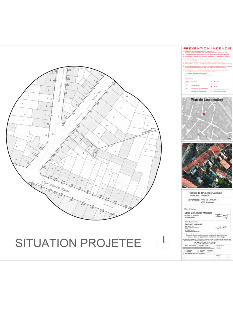 permis d'urbanisme Bruxelles RUE DE DUBLIN 11, 1050 Ixelles