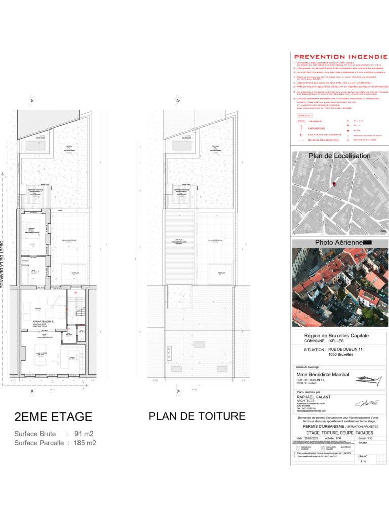 permis d'urbanisme Bruxelles RUE DE DUBLIN 11, 1050 Ixelles