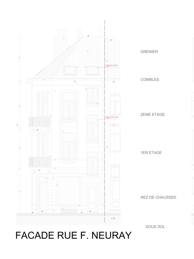 permis d'urbanisme Bruxelles RUE FERNAND NEURAY 32-34, 1060 Saint-Gilles