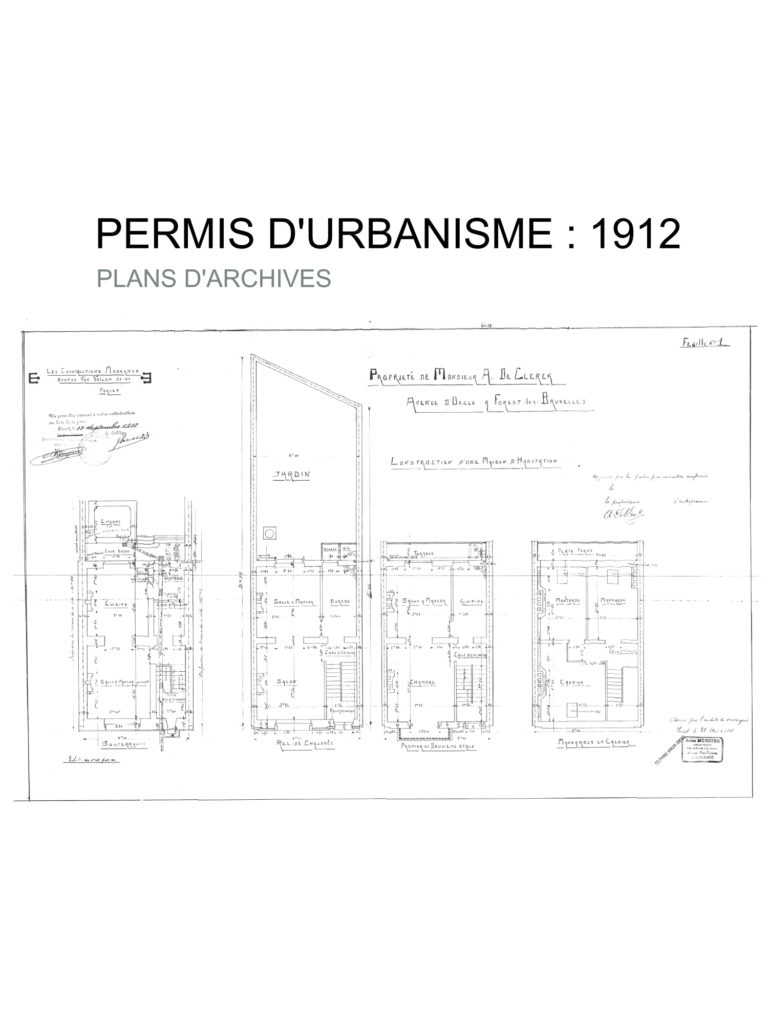 permis d'urbanisme Bruxelles Avenue d’Uccle 56, 1190 Forest