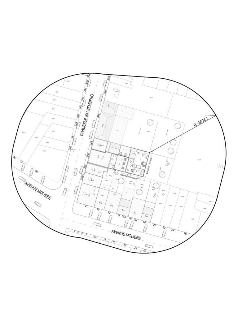 Régularisation urbanistique Chaussée d’Alsemberg 350, 1190 Forest