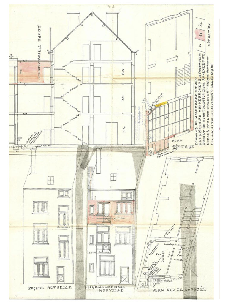permis d'urbanisme Bruxelles RUE VANDERNOOT 22, 1080 Molenbeek-Saint-Jean