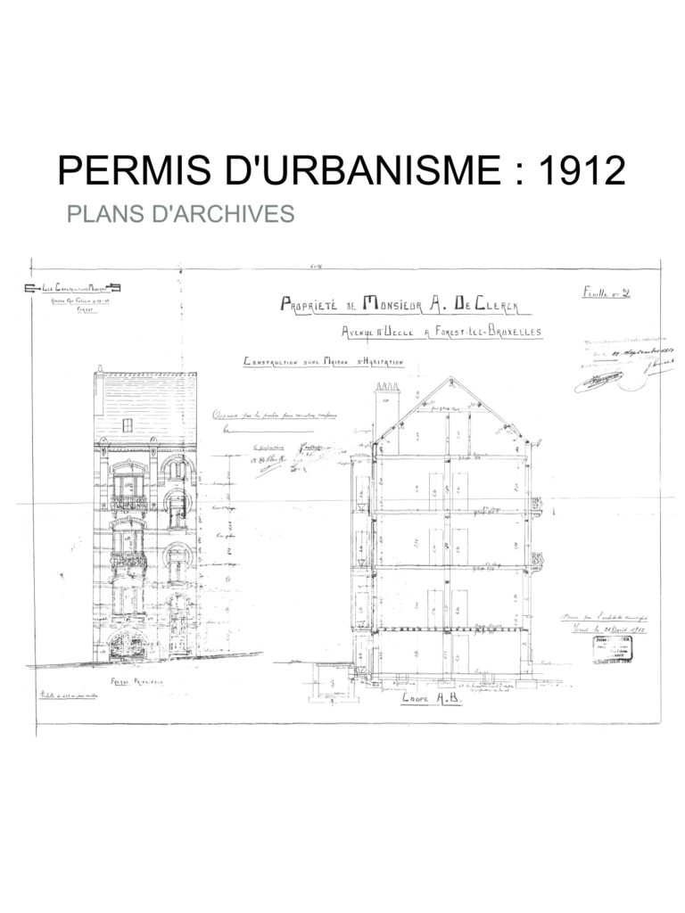 Régularisation urbanistique Avenue d’Uccle 56, 1190 Forest