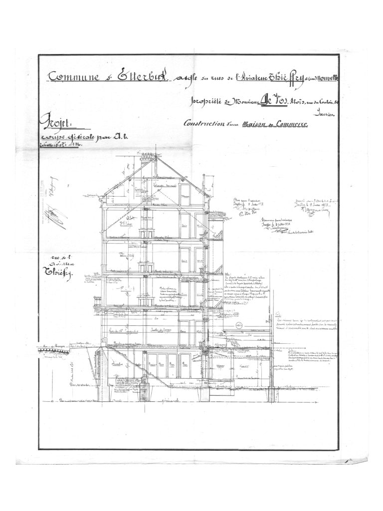 permis d'urbanisme Bruxelles RUE COMMANDANT PONTHIER 97, 1040 Etterbeek