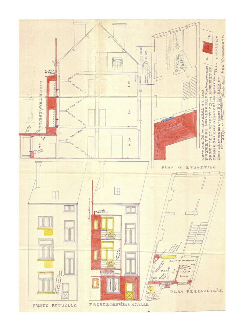 Architecte Bruxelles RUE VANDERNOOT 22, 1080 Molenbeek-Saint-Jean