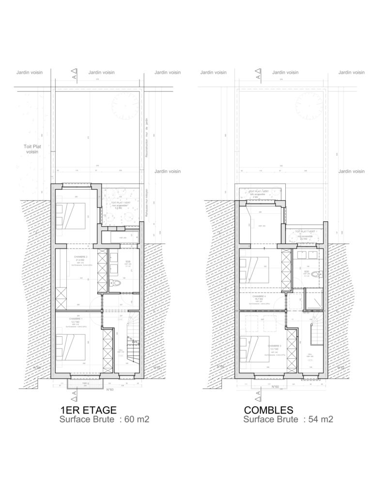 Architecte Bruxelles RUE THOMAES 60, 1090 Jette