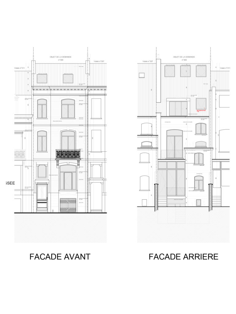 permis d'urbanisme Bruxelles CHAUSSEE DE WATERLOO 309, 1060 Saint Gilles