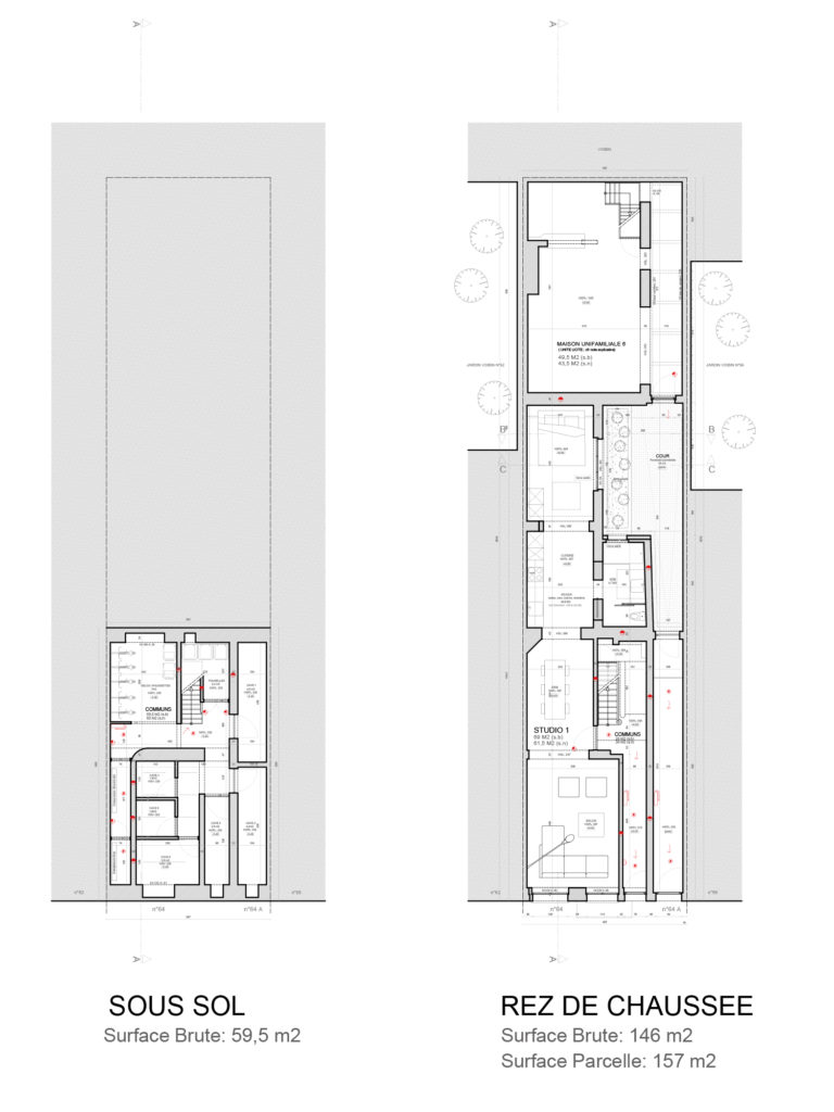 permis d'urbanisme Bruxelles RUE DU PAGE 64 - 64A, 1050 Ixelles