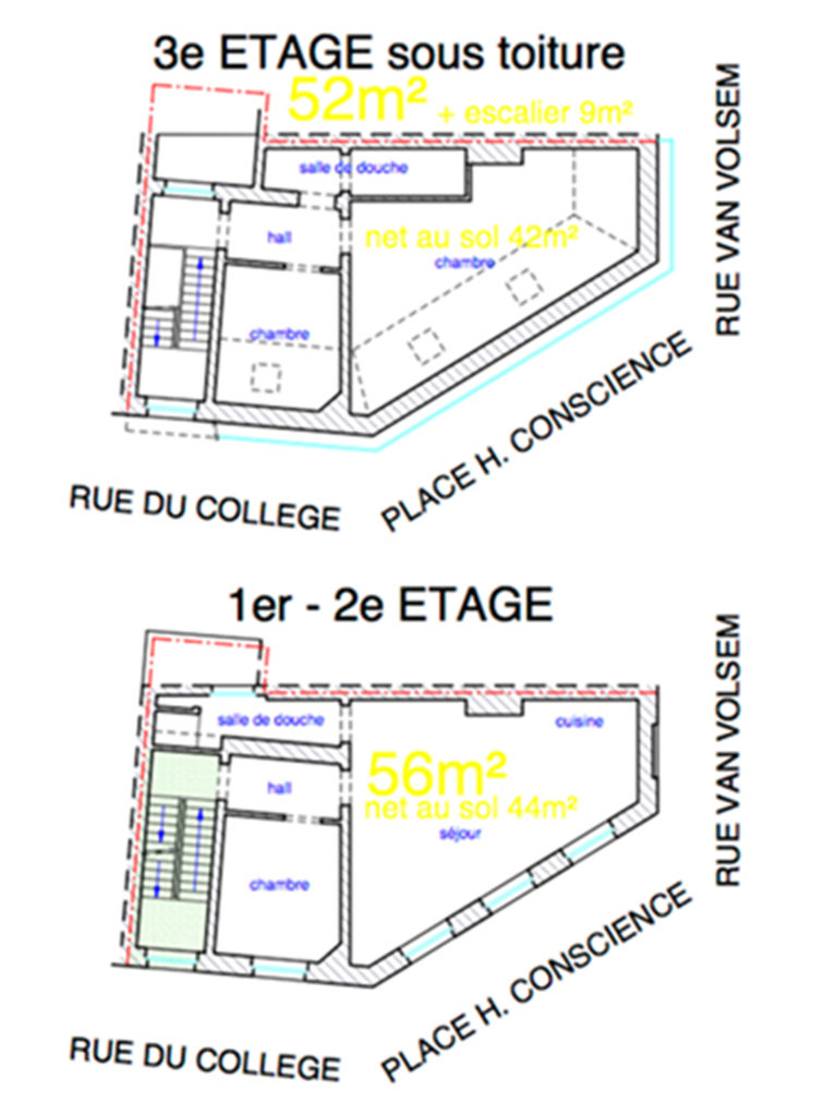 Architecte Bruxelles Rue du Collège 132 , 1050 Bruxelles