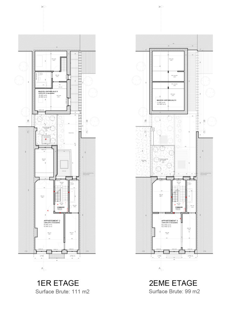 permis d'urbanisme Bruxelles RUE DU PAGE 64 - 64A, 1050 Ixelles