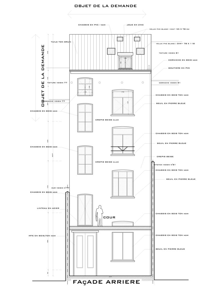 permis d'urbanisme Bruxelles RUE DE L’HÔTEL DES MONNAIES 79, 1060 Saint-Gilles