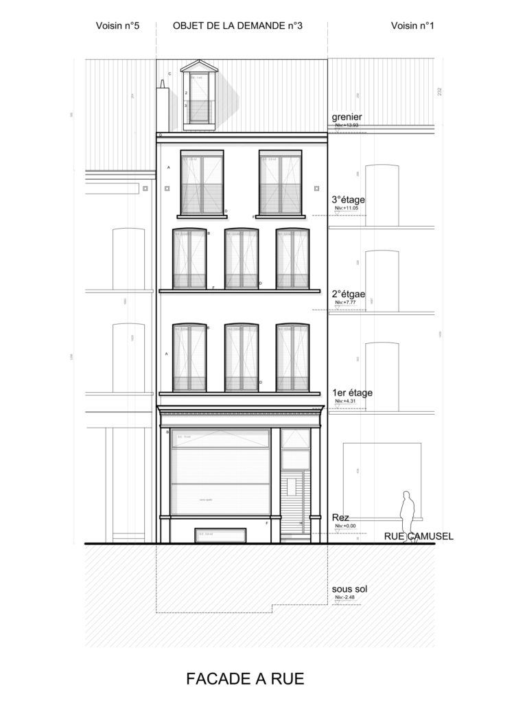 Régularisation urbanistique RUE CAMUSEL 3 , 1000 Ville de Bruxelles