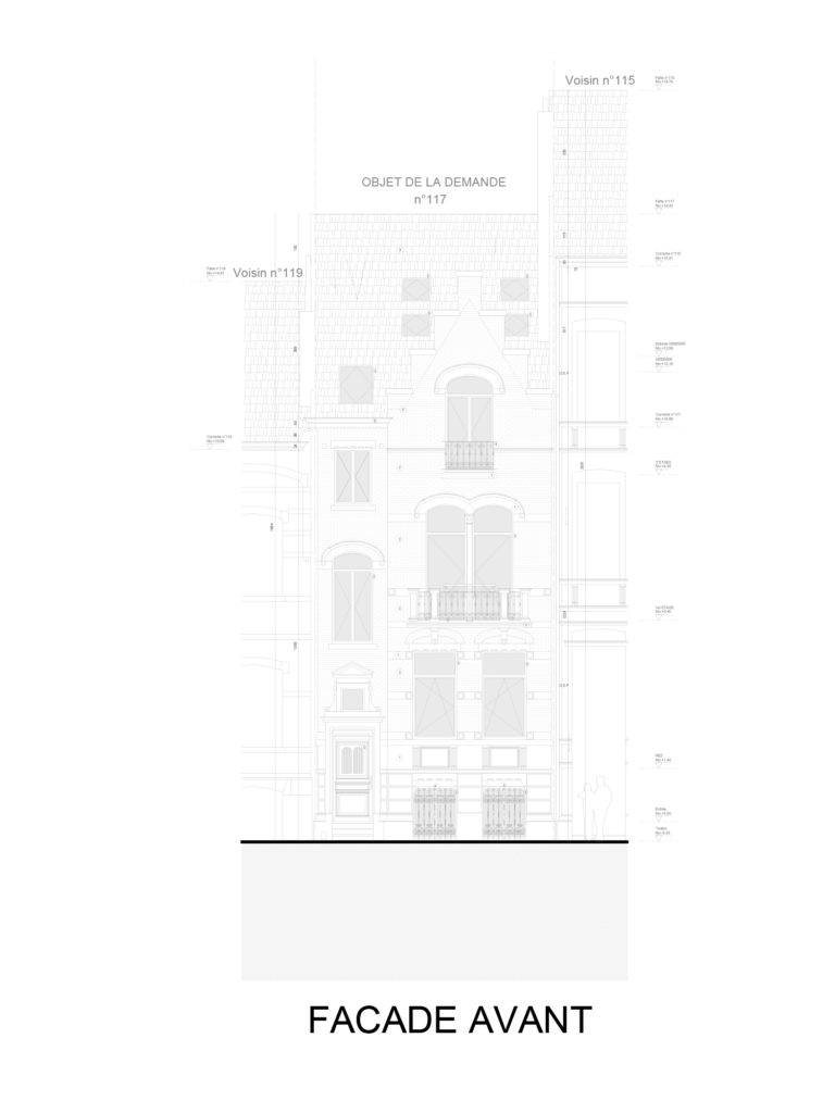 permis d'urbanisme Bruxelles AVENUE VAN VOLXEM 117, 1190 Forest