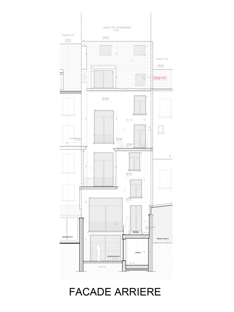 permis d'urbanisme Bruxelles BLD GENERAL JACQUES 33, 1050 Ixelles