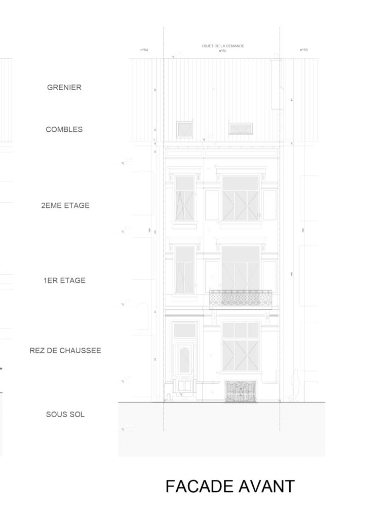 permis d'urbanisme Bruxelles RUE PHILIPPE LE BON 56, 1000 Ville de Bruxelles