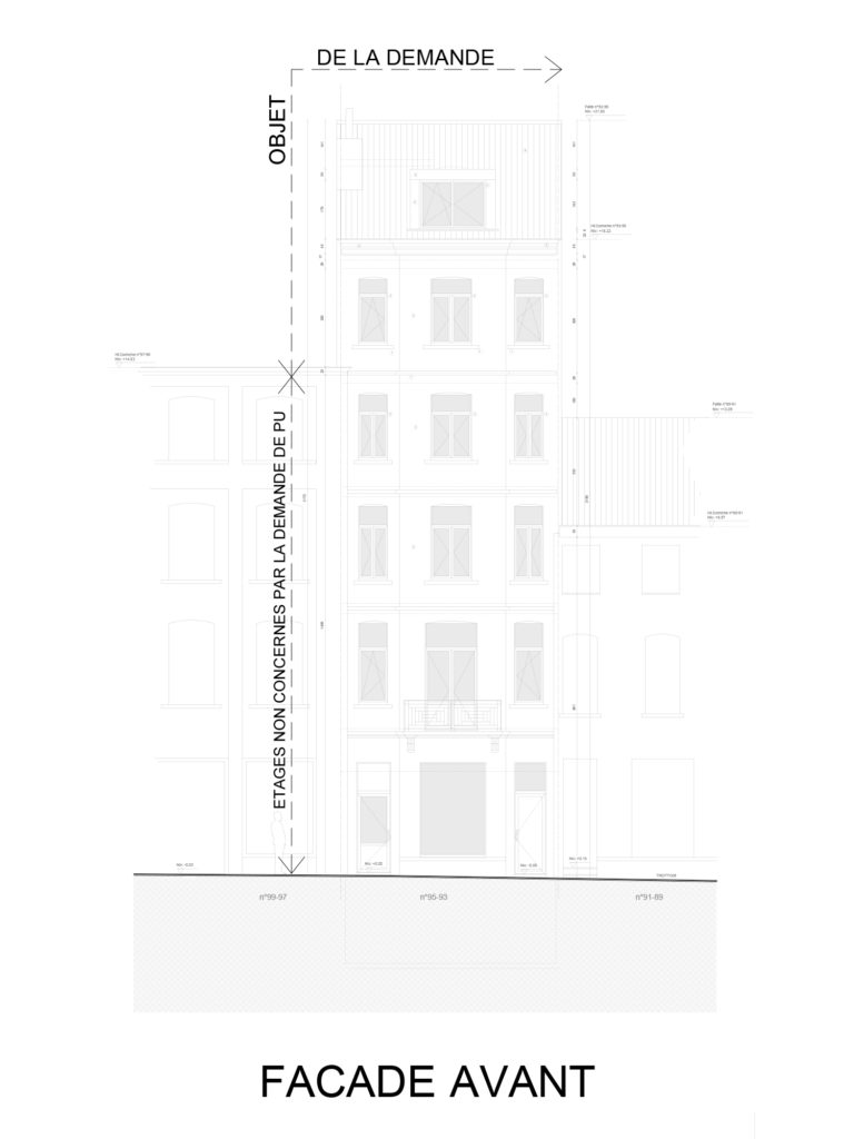 permis d'urbanisme Bruxelles RUE DU NOYER 93, 1000 Ville de Bruxelles