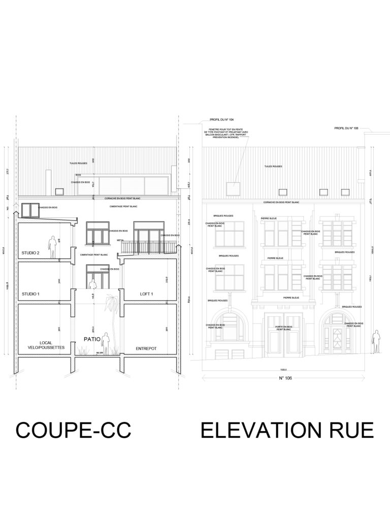 permis d'urbanisme Bruxelles Rue Vanderstichelen 106-108, 1080 Molenbeek-Saint-Jean