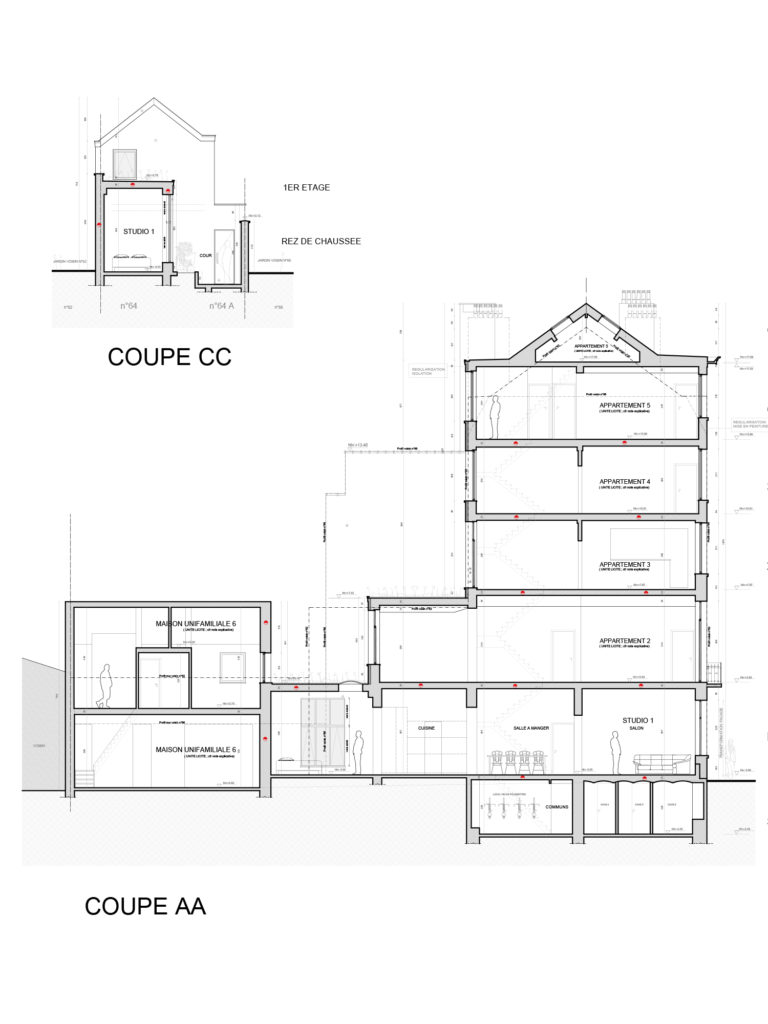Régularisation urbanistique RUE DU PAGE 64 - 64A, 1050 Ixelles