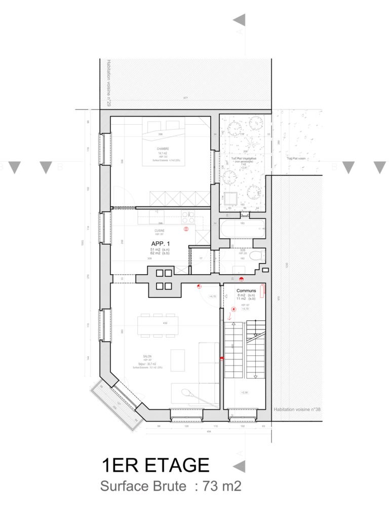 Régularisation urbanistique RUE FERNAND NEURAY 32-34, 1060 Saint-Gilles