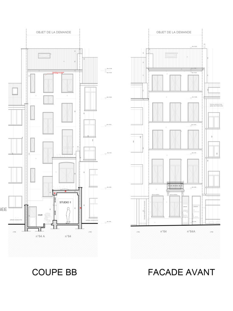 Régularisation urbanistique RUE DU PAGE 64 - 64A, 1050 Ixelles