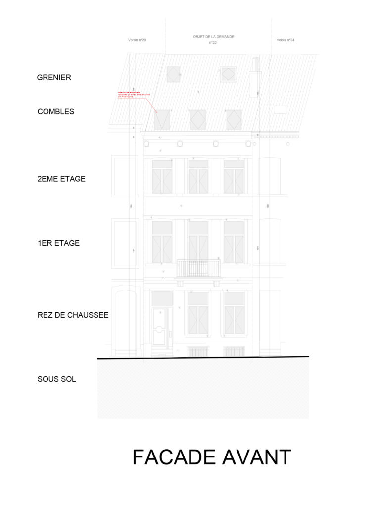 Architecte Bruxelles RUE VANDERNOOT 22, 1080 Molenbeek-Saint-Jean