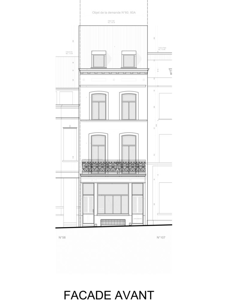 Régularisation urbanistique RUE DU DANEMARK 60, 1060 Saint-Gilles