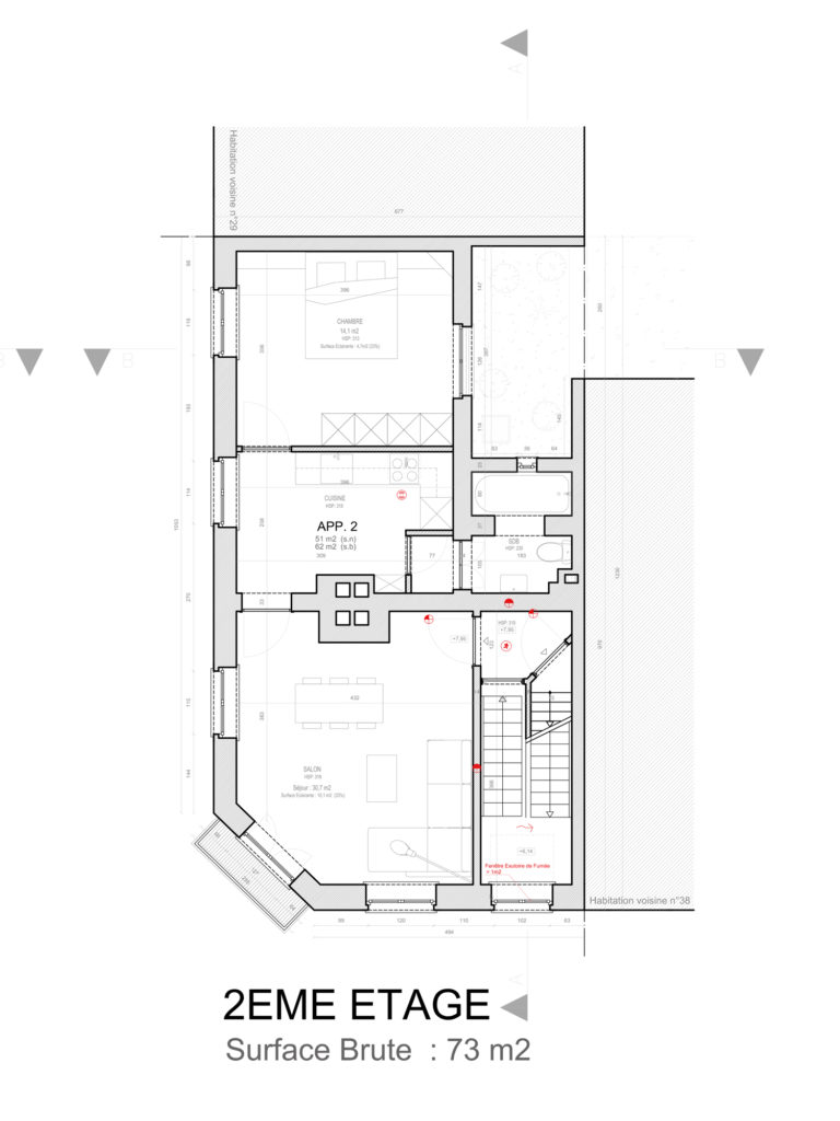 Régularisation urbanistique RUE FERNAND NEURAY 32-34, 1060 Saint-Gilles