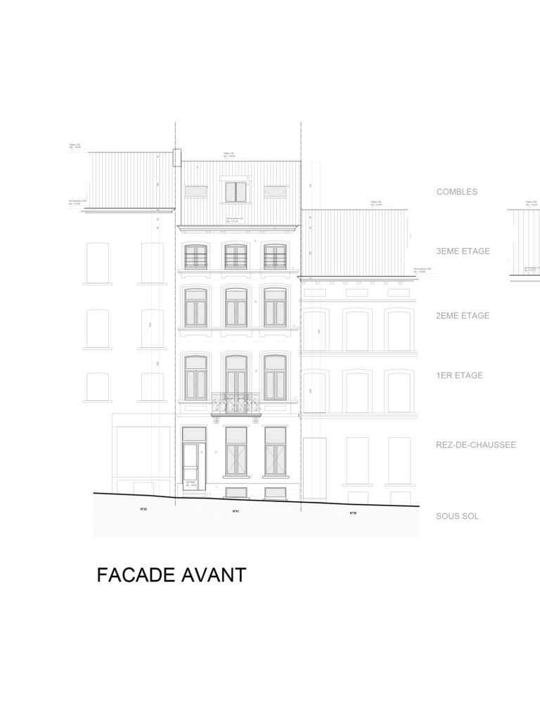 permis d'urbanisme Bruxelles RUE DE PRAGUE 41, 1060 Saint Gilles