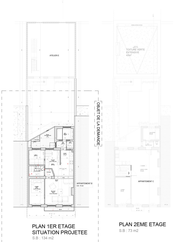permis d'urbanisme Bruxelles RUE BECKERS 10-12, 1040 Etterbeek