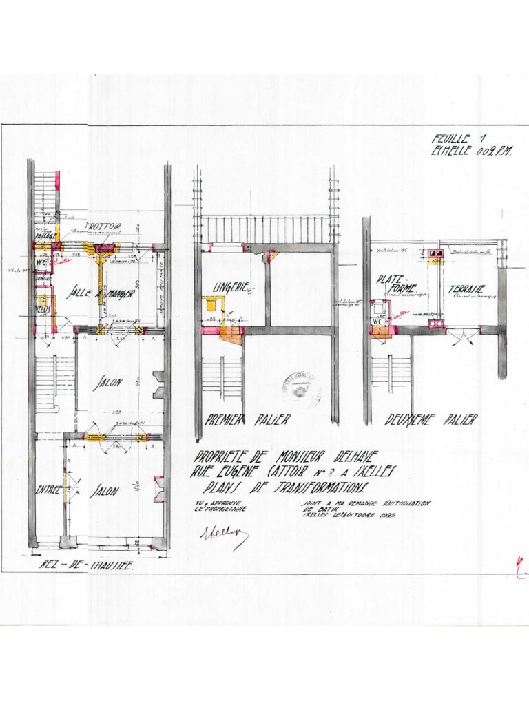 permis d'urbanisme Bruxelles RUE EUGENE CATTOIR 8, 1050 Ixelles