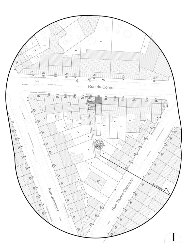 permis d'urbanisme Bruxelles RUE DU CORNET 133, 1040 Etterbeek
